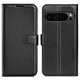 Etui Litchi za Google Pixel 9 Pro XL - črn