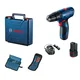 Bosch Akumulatorska vibraciona bušilica-odvrtač GSB 120-LI + 23-delni set pribora Profi kofer 2x2.0Ah 06019G8102