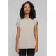 Womens T-shirt Modal Extended Shoulder - beige