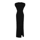 Trendyol Black Wadding Long Woven Evening Dress