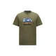 KnowledgeCotton Apparel Majica temno modra/zelena/oranžna/črna