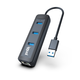 slomart usb 3-vratni hub iggual carbon