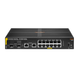 HPE Hewlett Packard Enterprise Aruba 6000 12G Class4 PoE 2G/2SFP 139W Managed L3 Gigabit Ethernet (10/100/1000) Power over Ethernet (PoE) 1U (R8N89A)