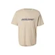 JACK & JONES Majica JWHVESTERBRO NEWTON temno bež/rjava/črna