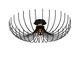 Opviq Luster Aspendos N 639, Metalni, Crni