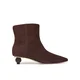 Weekend Max Mara Škornji Wkacapanna 2625796014 Temno rjava
