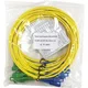 Set pigtejlova SC/APC, Econ, SM 657.A1, 1,5m, Color code