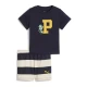 PUMA Komplet SUPER mornarska/rumena/zelena/naravno bela