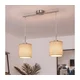 Brilagi - LED luster na sajli NUBILA 2xE27/60W/230V svetlo braon