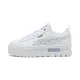 PUMA Mayze Wild Youth Trainers, Shoes, White/Snow Mountain Blue, 37
