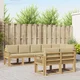 vidaXL vidaXL Zunanja garnitura za sedenje 8 pcs Bela in bež Poliester, (5000272064)