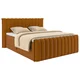 Premium Living Postelja Boxspring Lina, Opečnato Rjava, 200x220