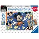 Ravensburger Puzzle Mickey Mouse: Posnemi film! 2x24 kosov