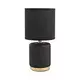 Zuma Line HS8720-BL - Stona lampa 1xE14/40W/230V crna/zlatna