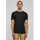 Eco-friendly fitted stretch T-shirt in black