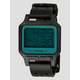 Nixon The Heat Watch black / aqua positive Gr. Uni