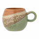 Zelena/oranžna lončena skodelica 265 ml Paula – Bloomingville