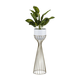 Metalna saksija LOFT 68x20 cm zlatna/bela