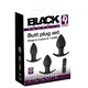 Black Velvets Set analnih kupa sa vibro metkom, Crni