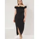 Trendyol Curve Ženska haljina Tbbss25Ah00142, Crna