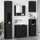 vidaXL Komplet pohištva za kopalnico 5 pcs Črna 61 x 35 x 64 cm