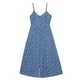 Cropp - Midi haljina sa cvetovima - navy