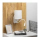 Brilagi - LED fleksibilna zidna lampa NUBILA 1xE27/25W/230V + LED/3W bela
