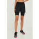 Kratke hlače za trčanje On-running Active za žene, boja: crna, s uzorkom, visoki struk