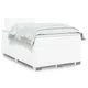 vidaXL Box spring postelja z vzmetnico bel 120x200 cm umetno usnje
