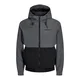 JACK & JONES Prehodna jakna JJERush temno siva/črna/bela