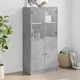 Visoka komoda s vratima 68x37x142 cm konstruirano drvo