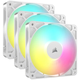 Corsair 3x RS120 ARGB 120mm PWM-Triple Pack - White, CO-9050185-WW Ventilatori