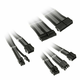 Kolink Core Adept Braided Cable Extension Kit - Black/Grey COREADEPT-EK-BGR