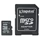 KINGSTON spominska kartica microSDHC 16GB SDC10G2 / 16GB