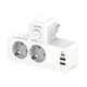 Produzni kabl LDNIO SE2337 2500W (lopov) EU 2 uticnice + 2xUSB QC3.0 18W/ PD 20W beli