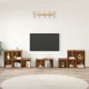 vidaXL vidaXL Set TV omar 8 pcs Star les 37 x 35 x 72 cm Konstruiran les, (5000068926)