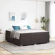 Vidaxl Konstrukcija postelje Temno rjava 180 x 200 cm blago