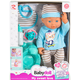 Set Tutu Love - Lutka-beba s kahlicom i dudom, plava, 31 cm