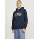 Dark blue mens hoodie Jack & Jones Outdoor - Mens