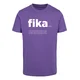 Mister Tee Majica Fika lila/bela