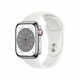 Apple Watch Series 8 OLED 41 mm Digitalno 352 x 430 pikseli Ekran osjetljiv na dodir 4G Srebro Wi-Fi GPS