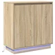 LED komoda za Hrast sonoma 71 x 34,5 x 75 cm Konstruirano drvo