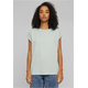 Womens T-Shirt Extended Shoulder Tee - mint