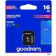 GoodRam spominska kartica microSD 16GB + SD adapter (500304)