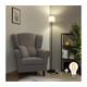 Brilagi - LED podna lampa CERIA 1xE27/40W/230V prečnik 20,5 cm siva/crna