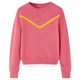 vidaXL Otroški pulover pleten old pink 92