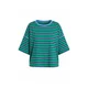 Imily Bela Majica T-Shirts modra/zelena