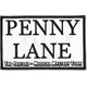 The Beatles Penny Lane White Našitek za šivanje White 96 x 60 mm