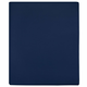 vidaXL Plahta s gumicom od žerseja modra 140x200 cm pamučna