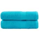 vidaXL Premium brisače za roke SOLUND 2 kosa turkizne 50x100 cm 600 g/m2